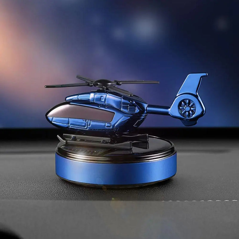 Solar Helicopter Car Air Freshener, Personalized Gift