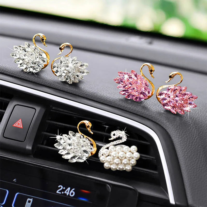 Diamond Swan Car Air Freshener