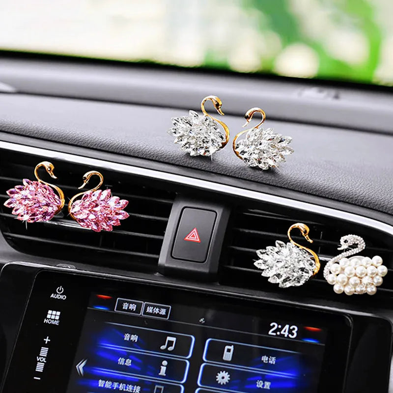 Diamond Swan Car Air Freshener