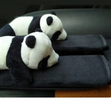 Cute Panda Car Gear Shift Cover, Soft Plush Auto Shifter, Car Interior Design