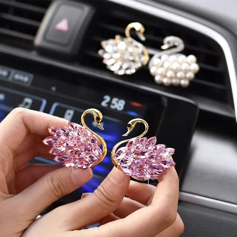 Diamond Swan Car Air Freshener