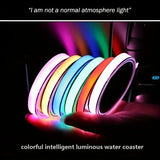 Car LED Lights Cup Holder, Luminous Ambient Lamp, LED Cup Holder, Personalized Gift