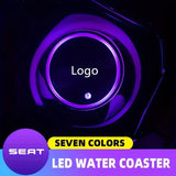 Car LED Lights Cup Holder, Luminous Ambient Lamp, LED Cup Holder, Personalized Gift